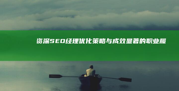 资深SEO经理：优化策略与成效显著的职业履历展示